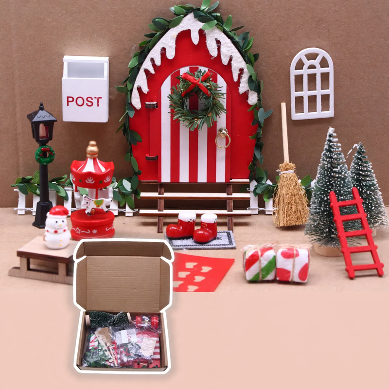 Miniature Elf Door Set for Dollhouses