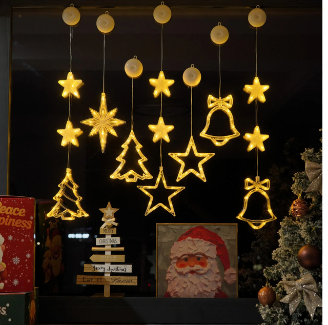 LED Window Decoration Light with Suction Cup