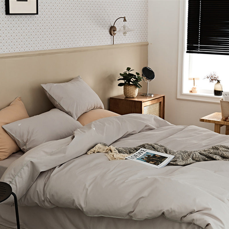 Bedding set, 100s long-staple cotton, brushed, embroidered