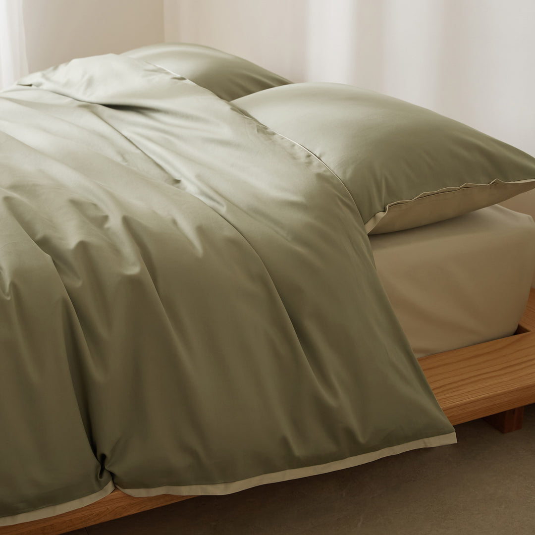 Bedding set, 4-piece, cotton, solid colors