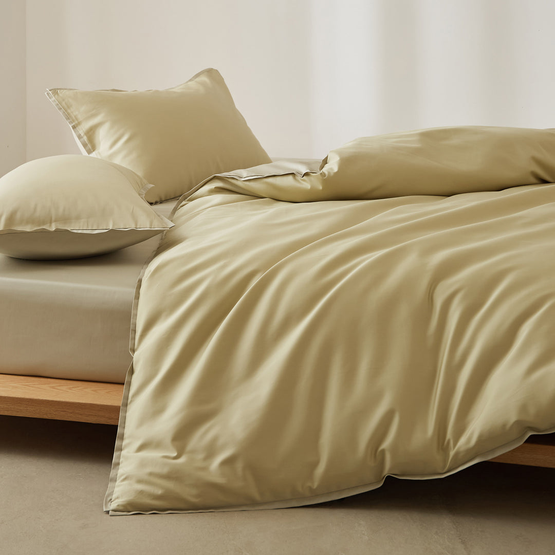 Bedding set, 4-piece, cotton, solid colors