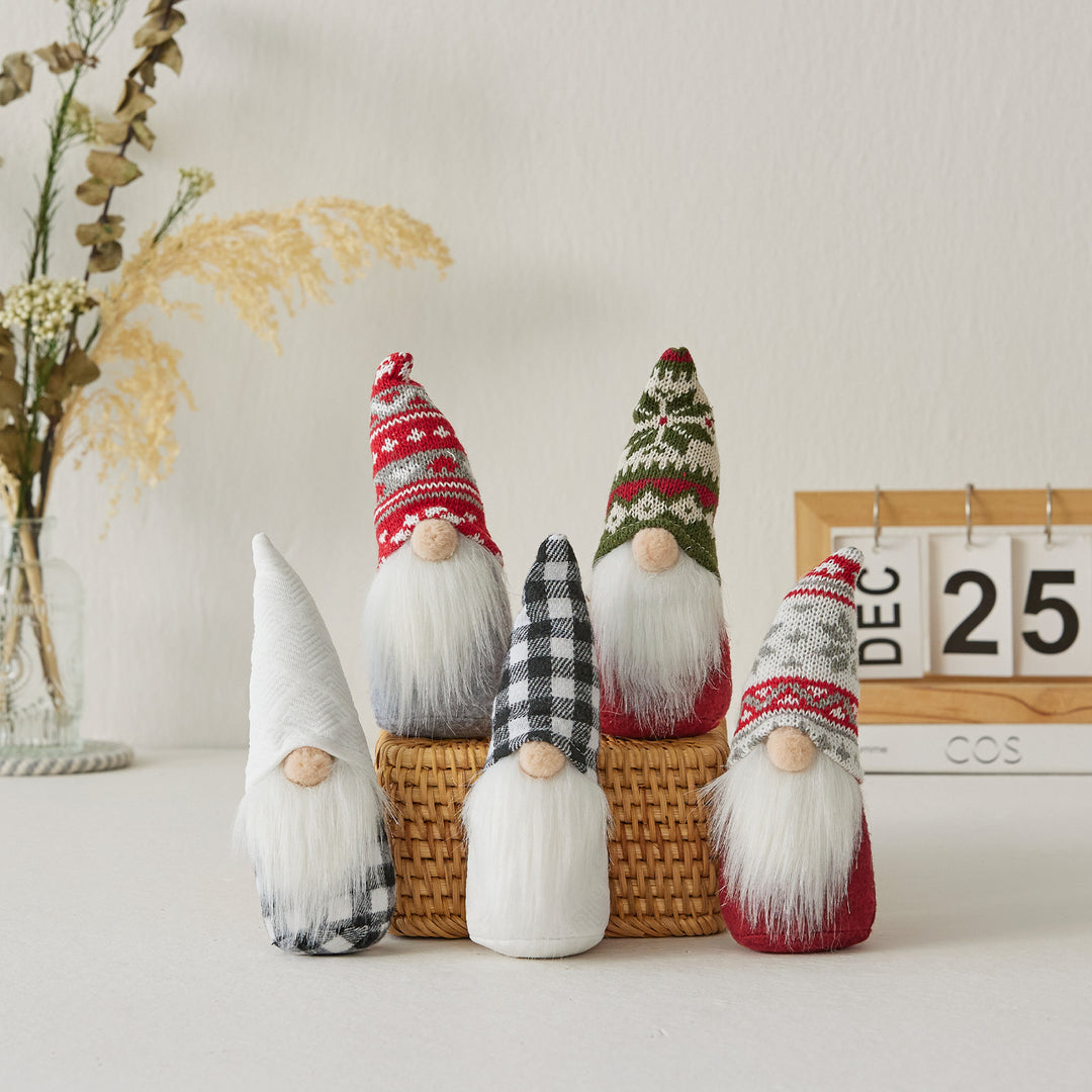 Christmas elf figure with snowflake hat