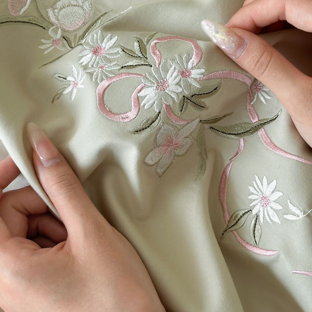 Bedding set, 100 count long staple cotton, brushed