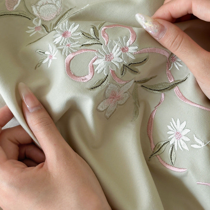 Bedding set, 100 count long staple cotton, brushed