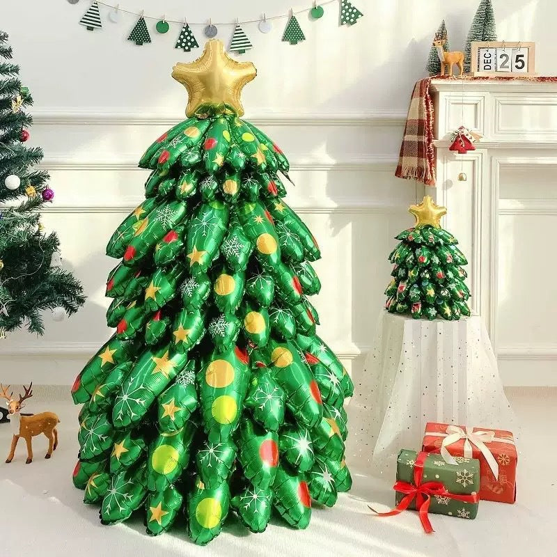 3D Christmas decoration made of aluminum foil