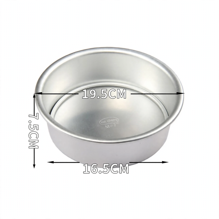 Cake pan, round, with flat bottom