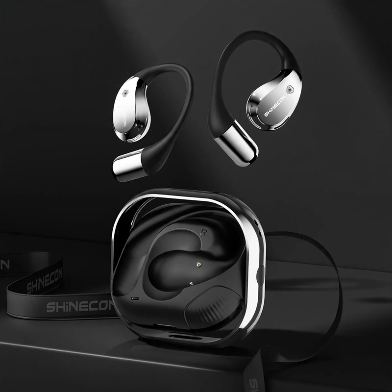 Ear hook earbuds with Bluetooth 6.0 and noise cancellation