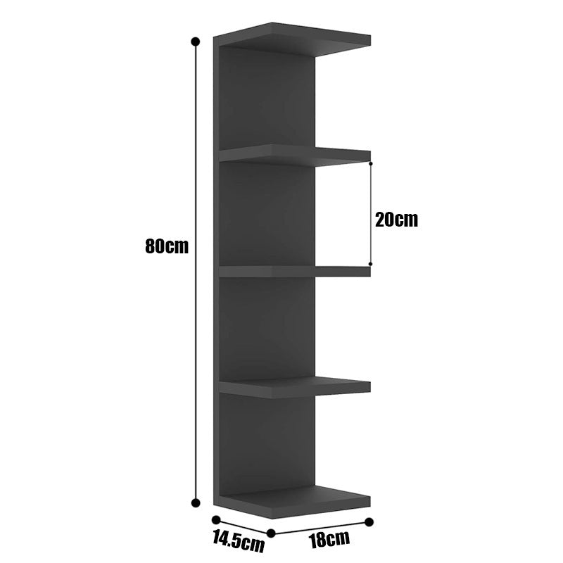 Corner shelf made of dense plywood, multi-layered