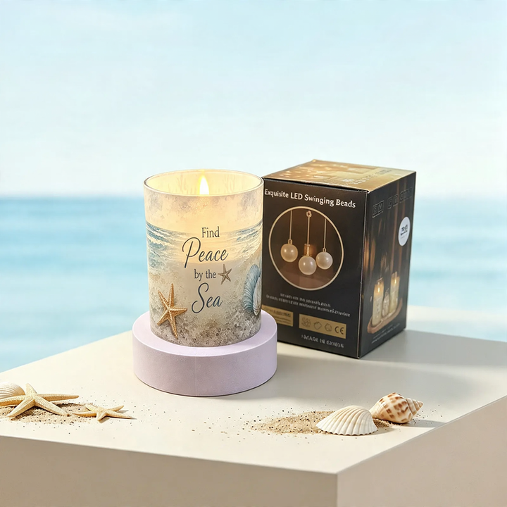 LED stump candle with remote control