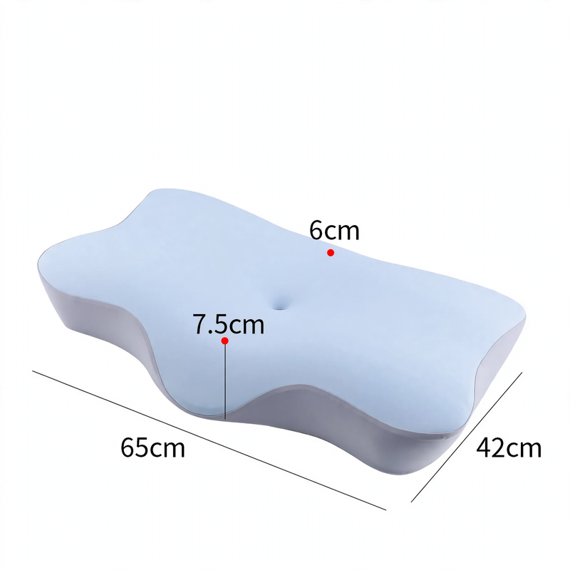Ergonomic neck pillow made of memory foam
