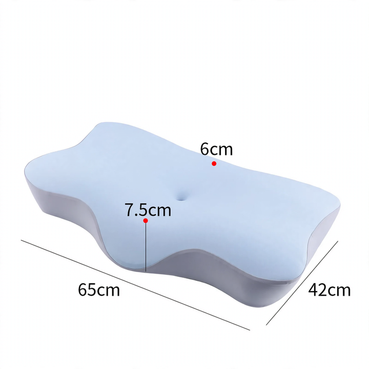 Ergonomic neck pillow made of memory foam