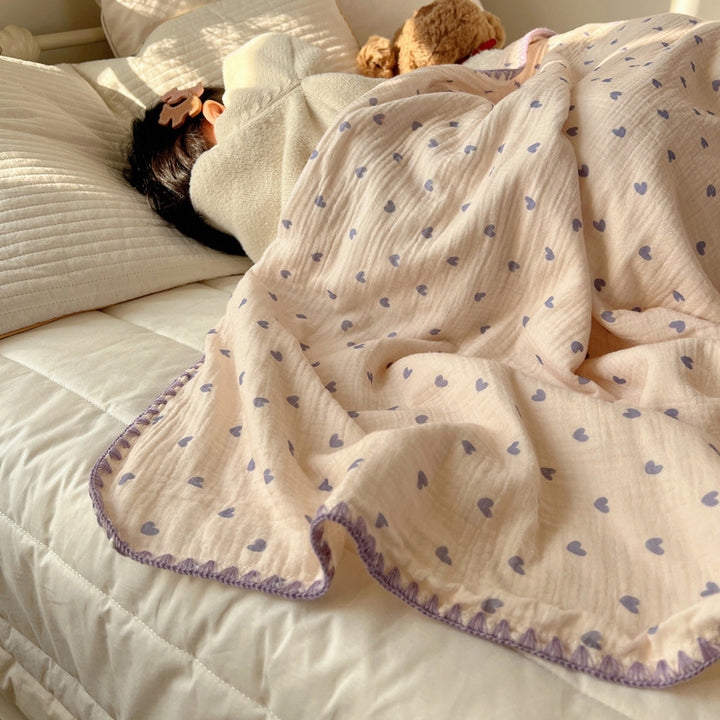 Cotton muslin blanket for children, 120x150cm