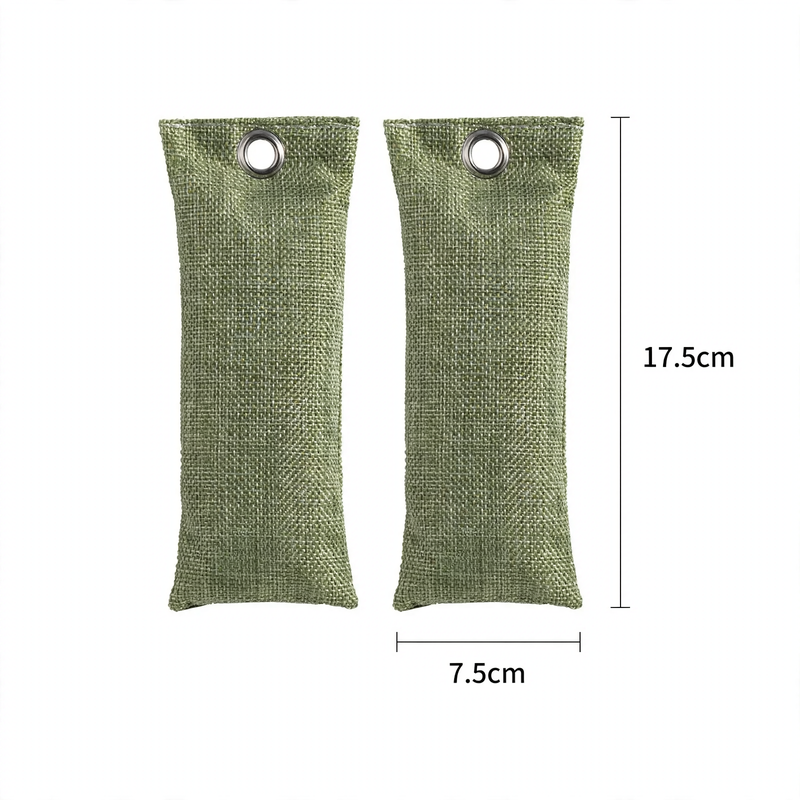 Activated carbon shoe bags for odor neutralization