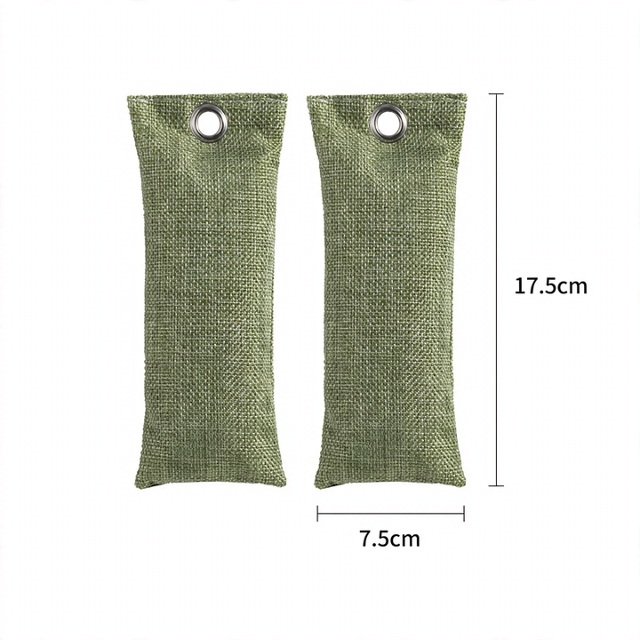 Activated carbon shoe bags for odor neutralization