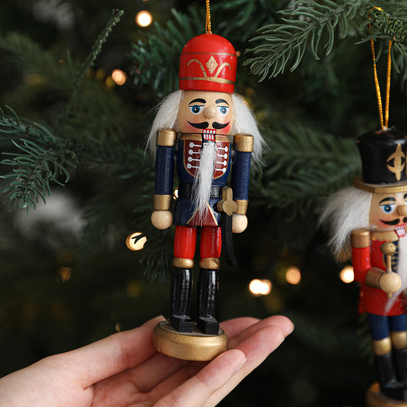 Nutcracker pendant made of wood, 13 cm