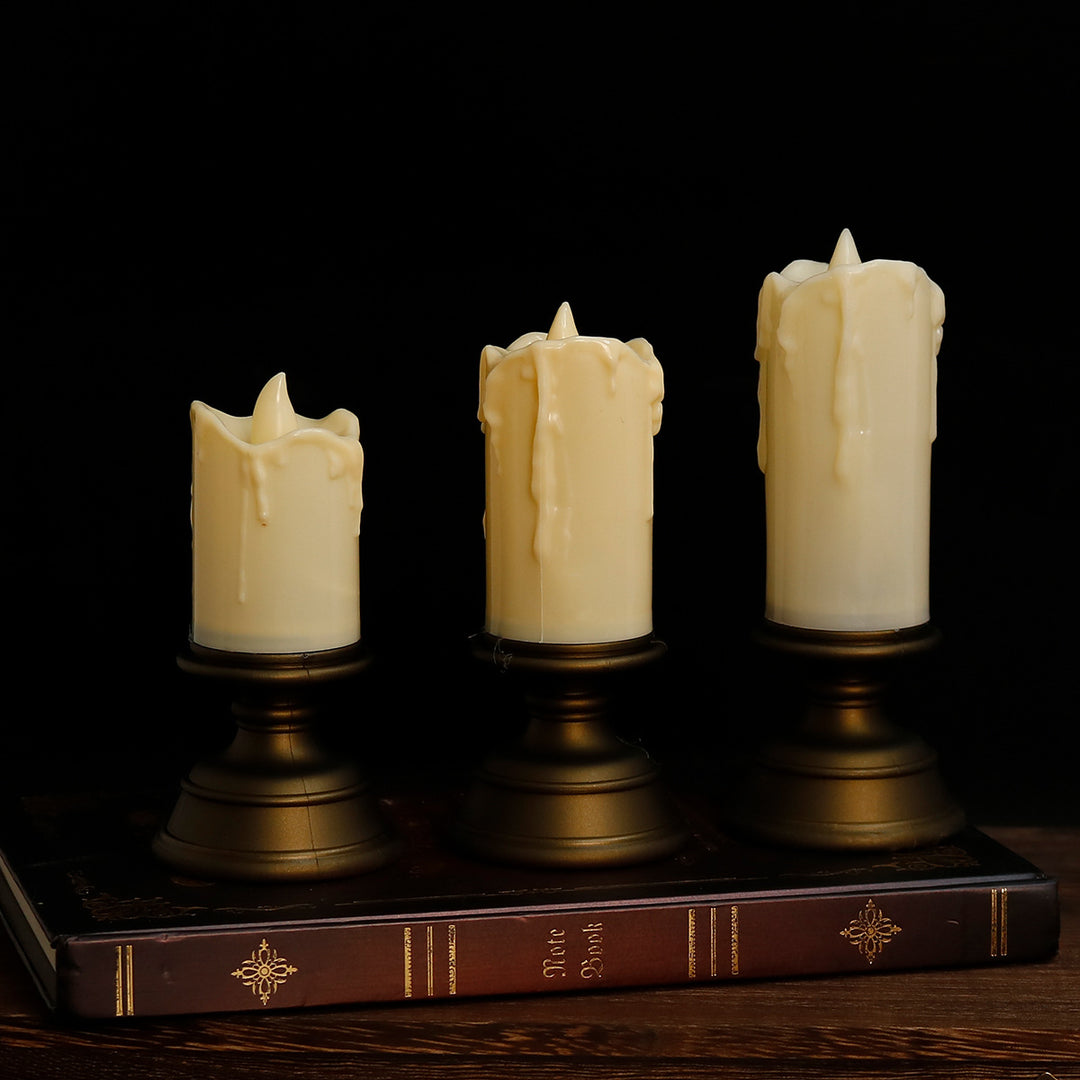 LED Real Wax Effect Candle with Drip Effect