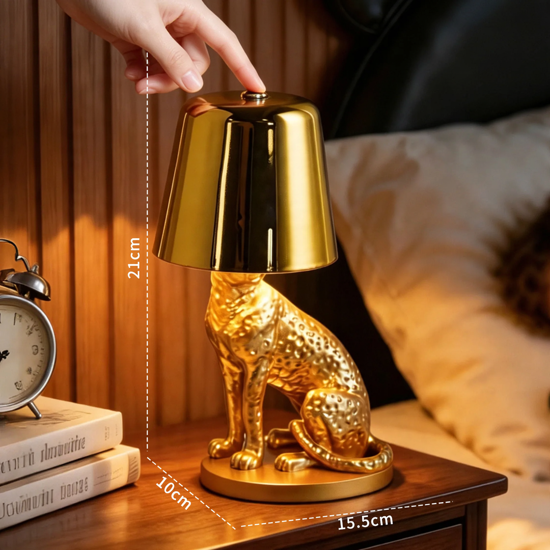 Crouching Leopard Table Lamp