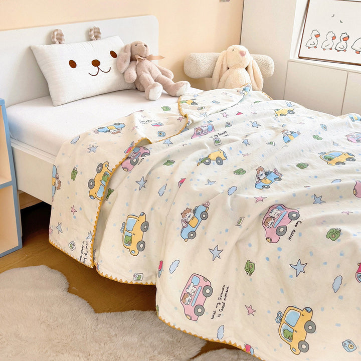 Cotton blanket for children, versatile use
