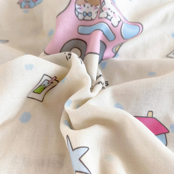 Cotton blanket for children, versatile use