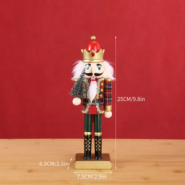 Nutcracker soldier made of wood, 25 cm, for Christmas decoration