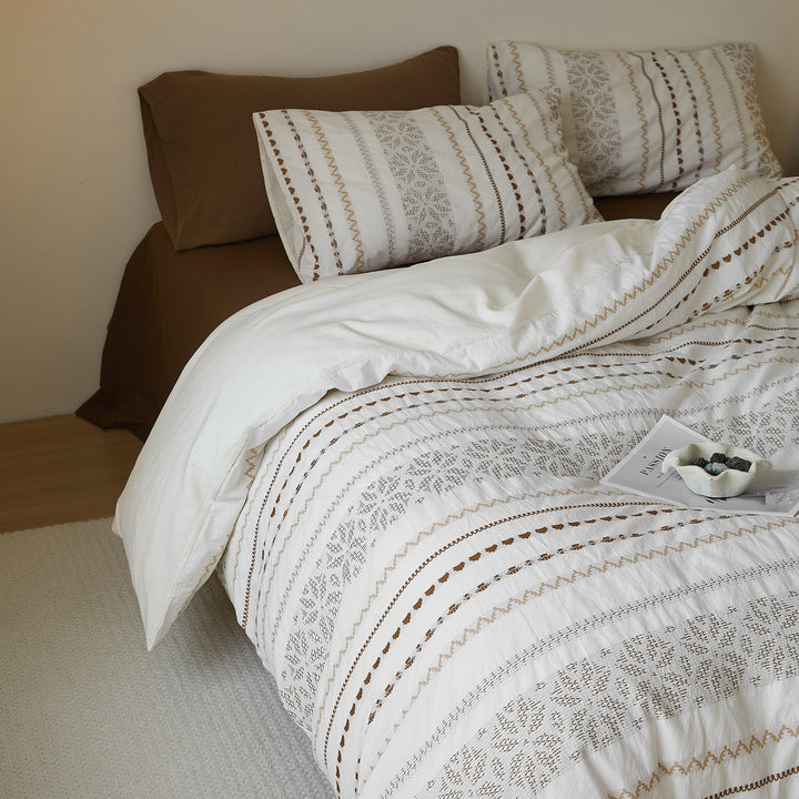Cotton bedding set, 4-piece, year-round quality
