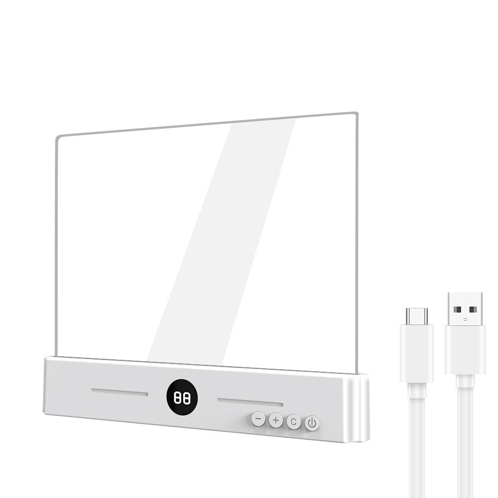 LED reading lamp for flat surfaces