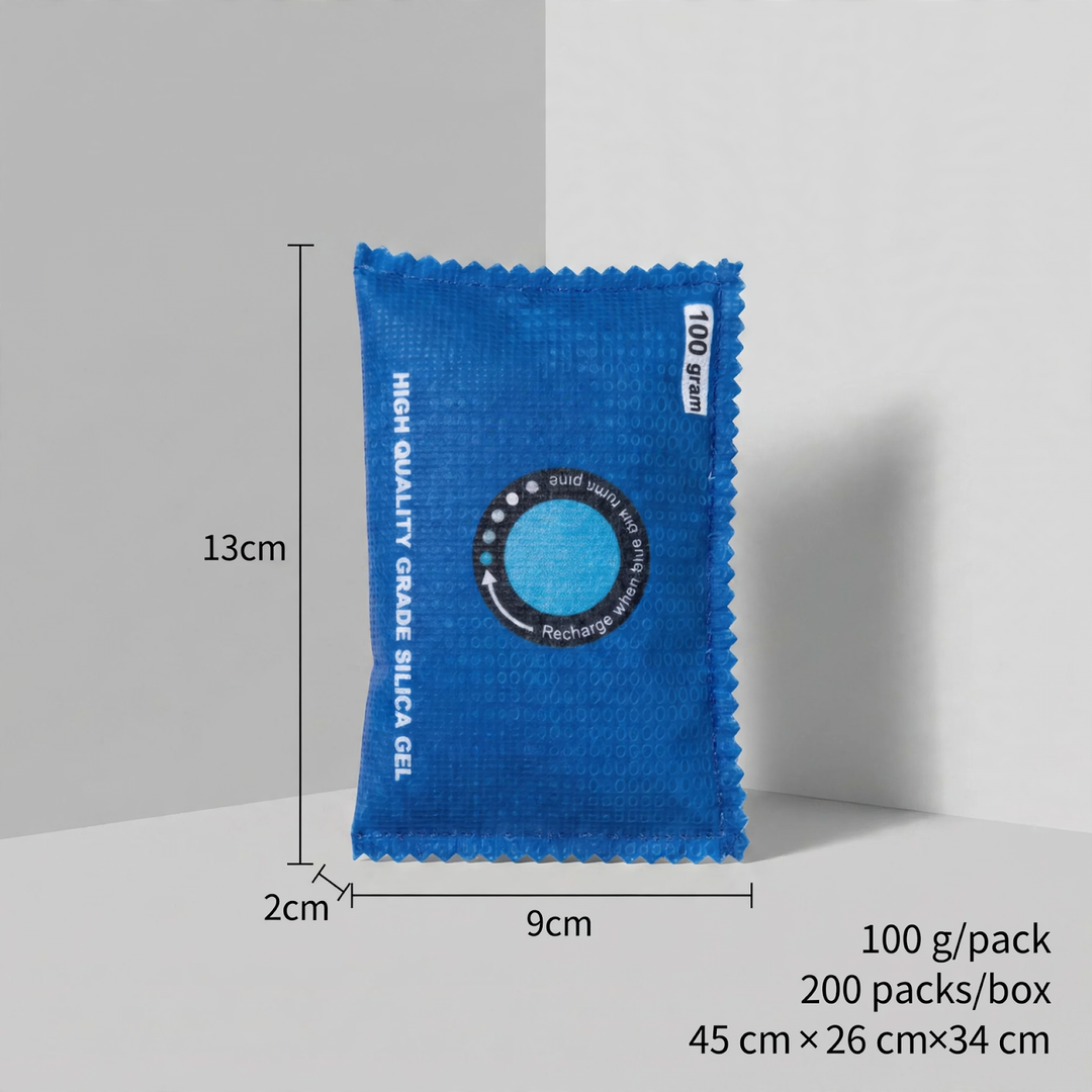 Silica gel desiccant for moisture control