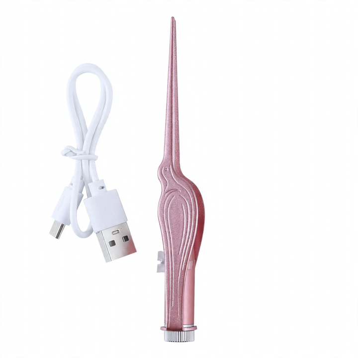 Illuminated ear cleaning set with tweezers
