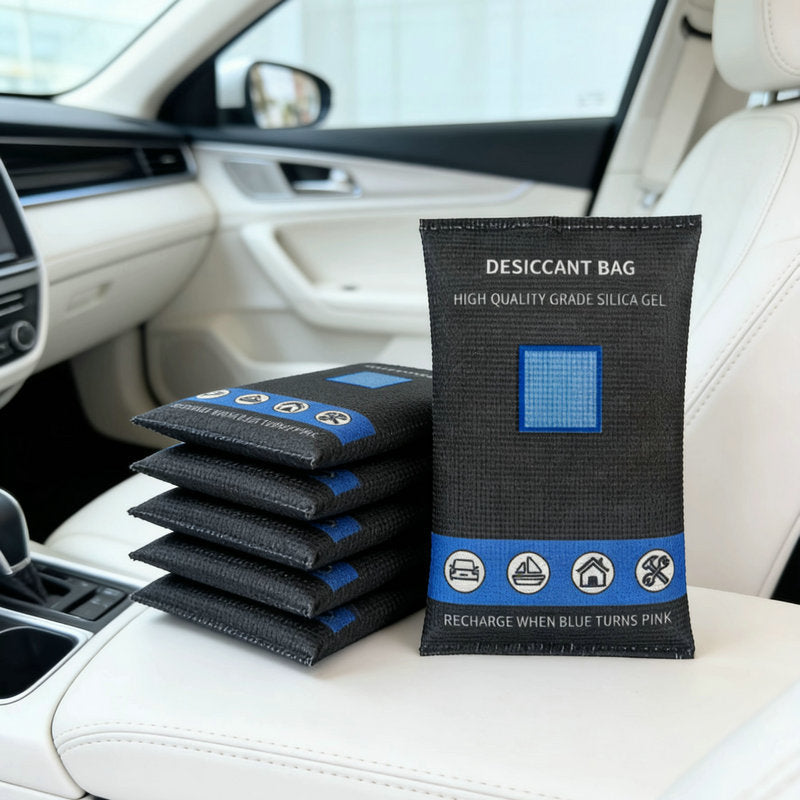 Silica gel moisture absorber for humidity control
