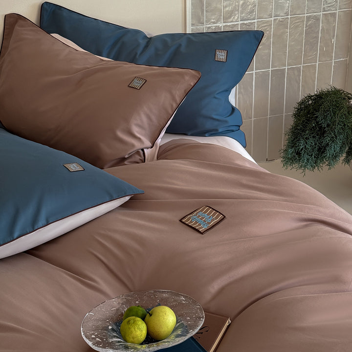Winter bedding set made of long-staple camel hair, 100 cotton