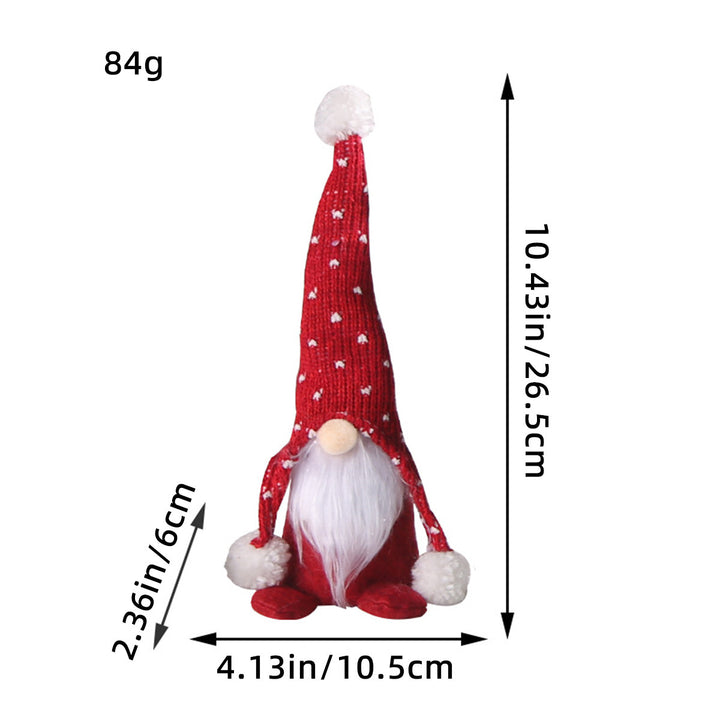 Christmas elf with knitted hat and pompom