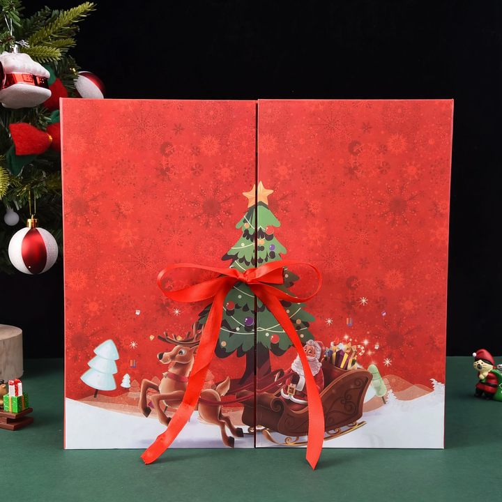 Christmas Advent Calendar Box, 33x30x8 cm