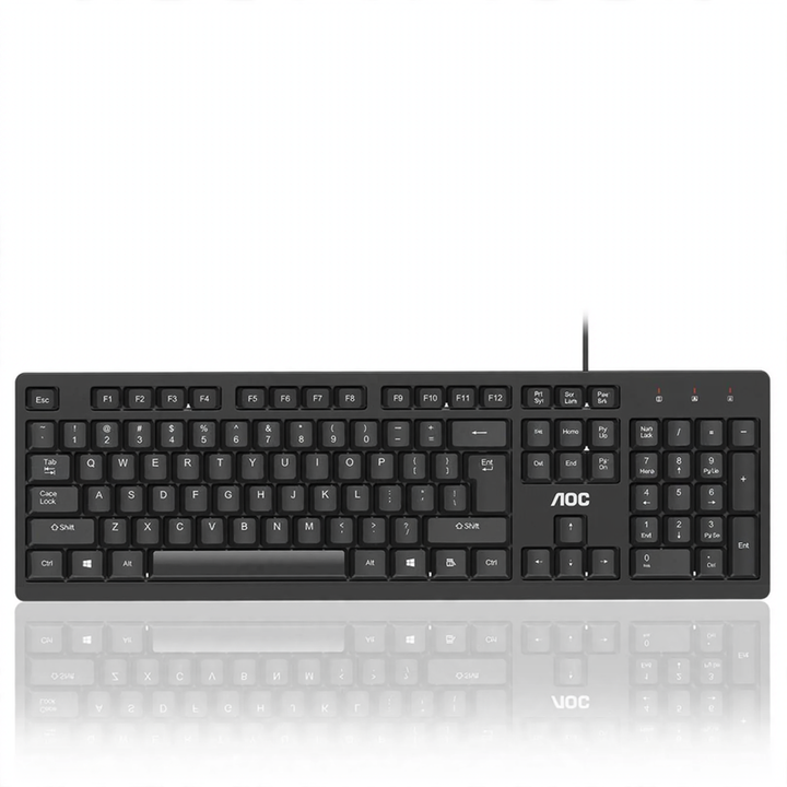 Wired Silent Keyboard for Office and Gaming