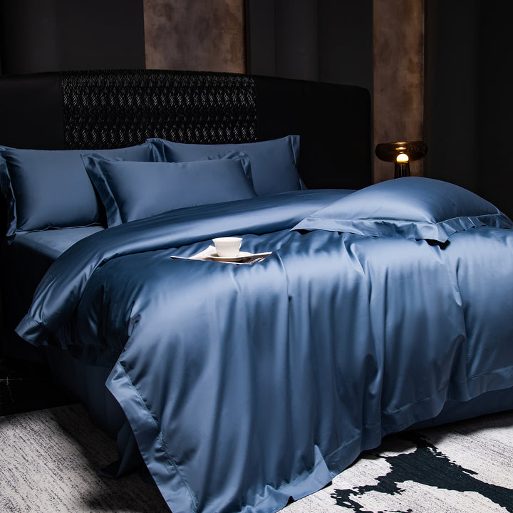 4-piece bedding set, long staple cotton, satin finish