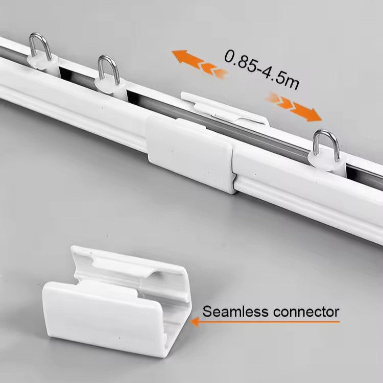 Telescopic stainless steel curtain rod