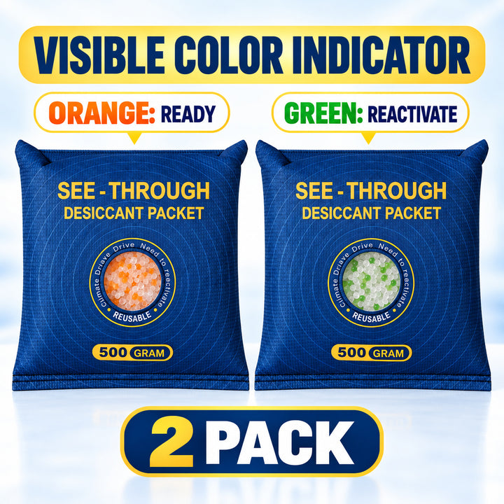 Cobalt-free silicone dehumidifier bag, color changing, 500g