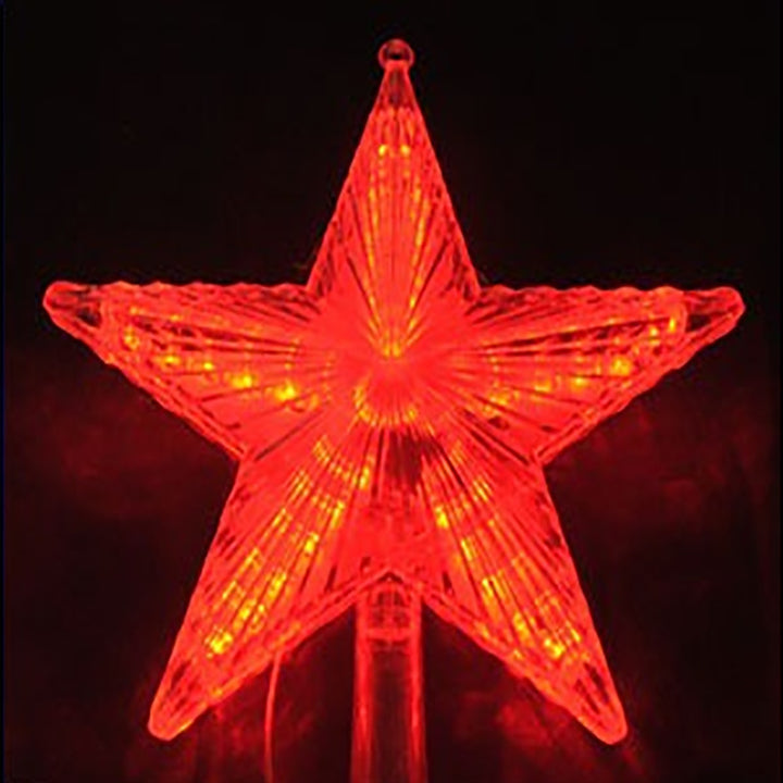 LED star for the Christmas tree top, for outdoor use