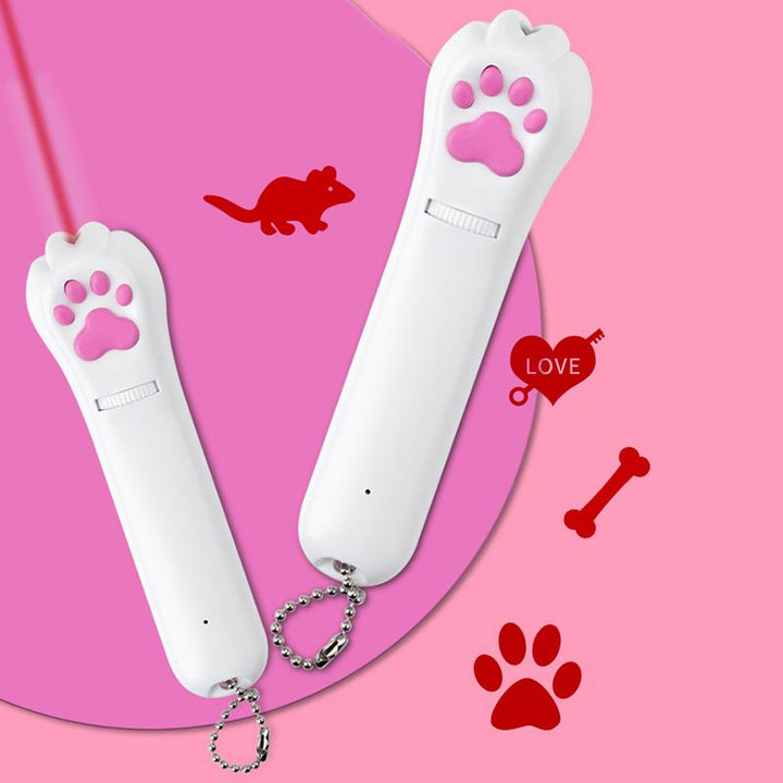 PurrPlay USB rechargeable cat laser toy – Interactive LED light with 4 patterns | Stornfield