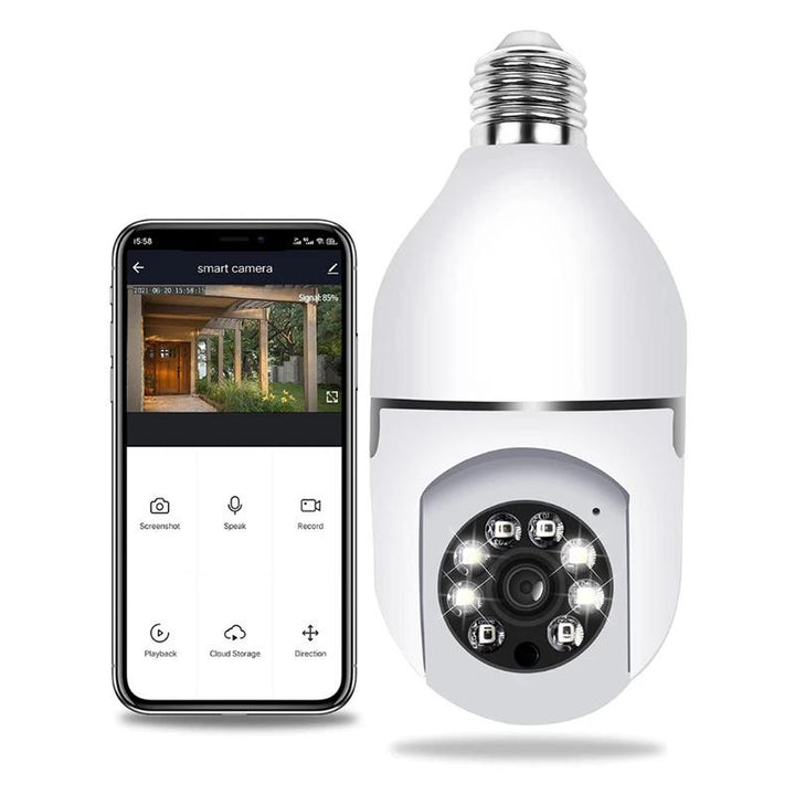 Intelligent wireless WiFi full-color camera with light bulb | Stornfield
