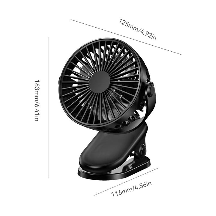 Clip Type USB Rechargeable Mini Electric Fan | Stornfield