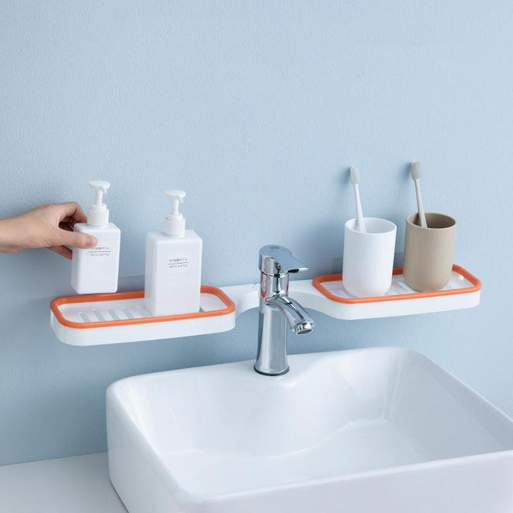 Bathroom 180° Rotatable Corner Punch-Free Rack | Stornfield