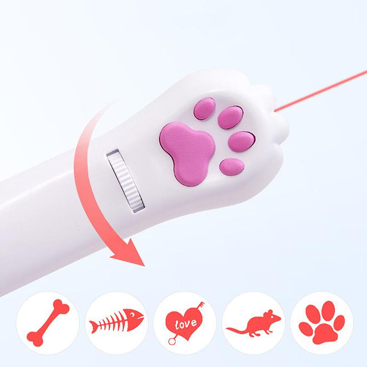 PurrPlay USB rechargeable cat laser toy – Interactive LED light with 4 patterns | Stornfield