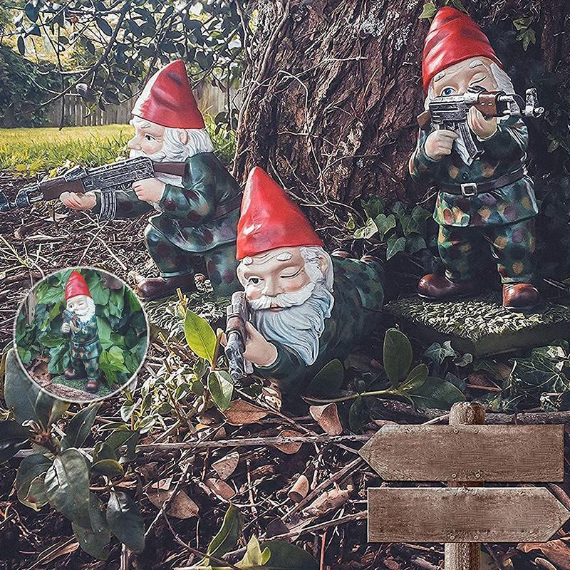 Stornfield | Military Garden Gnome with Camouflage Uniform