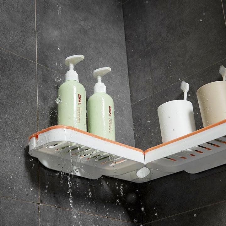 Bathroom 180° Rotatable Corner Punch-Free Rack | Stornfield