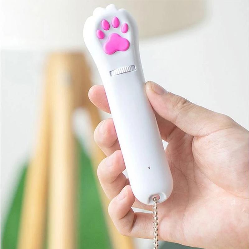 PurrPlay USB rechargeable cat laser toy – Interactive LED light with 4 patterns | Stornfield