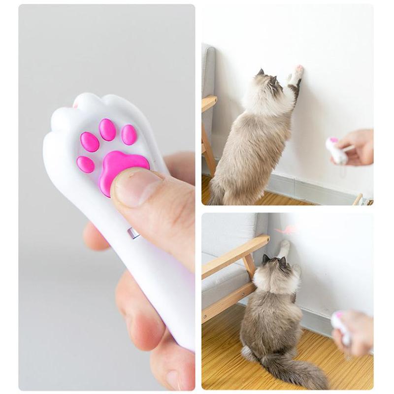 PurrPlay USB rechargeable cat laser toy – Interactive LED light with 4 patterns | Stornfield