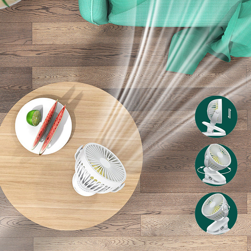 Clip Type USB Rechargeable Mini Electric Fan | Stornfield