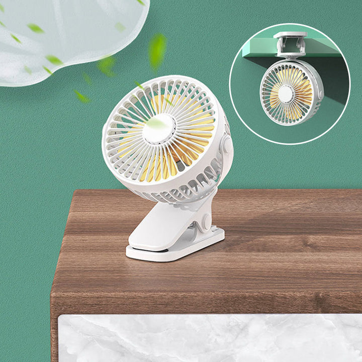 Clip Type USB Rechargeable Mini Electric Fan | Stornfield