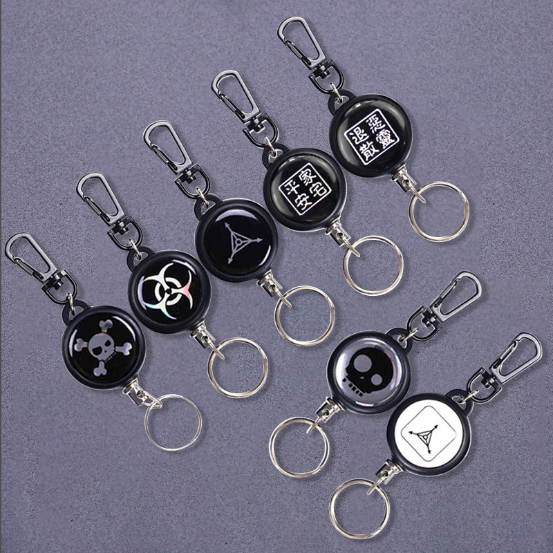 Keychain With Retractable Wire Cord (3 Pcs) | Stornfield