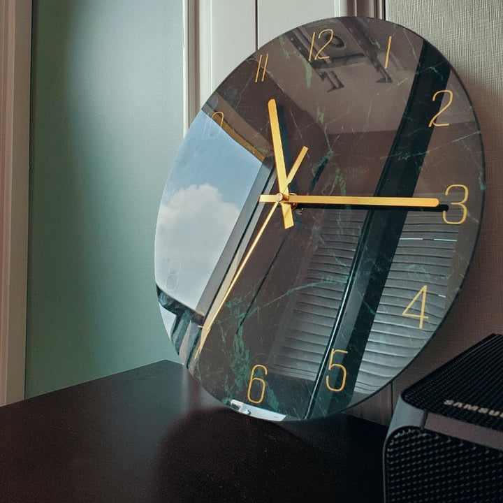 Artistic glass wall clock for stylish interiors | Stornfield